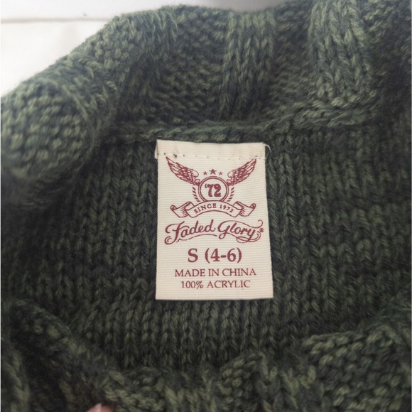 Faded Glory Sweater Womens Small Top Long Sleeve Cold Shoulder Cowl‎ Neck Chunky - Picture 5 of 9